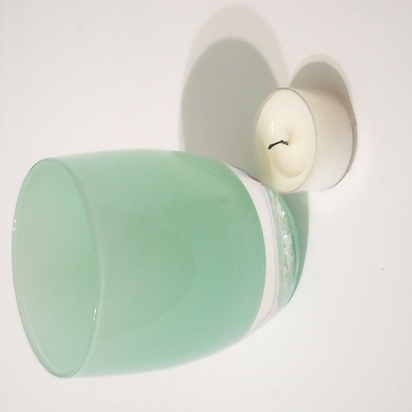 Glassybaby Pre-Tiskelion - "Thank You" Mint Green Votive - Picture 8 of 13